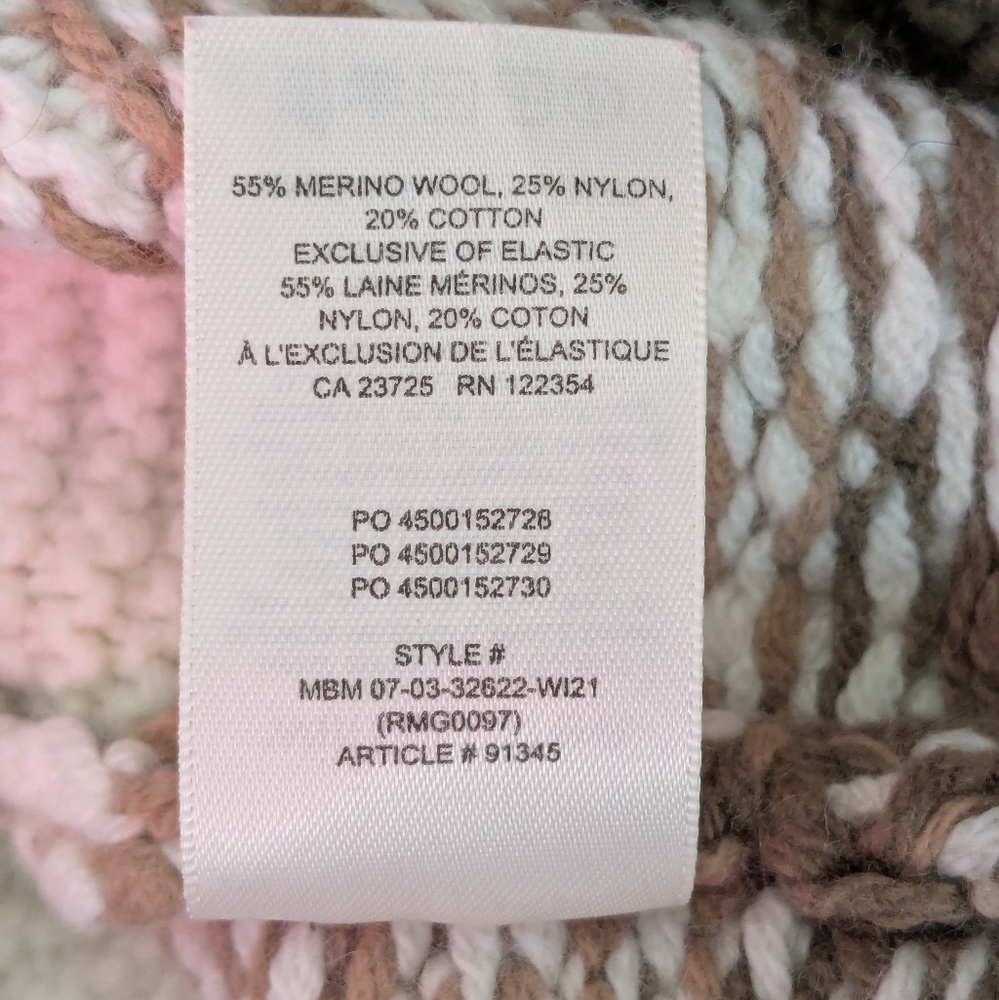 🤎🤍 Wilfred Free Nordic Merino Cotton Blend Crewneck Knit Sweater, M - Picture 7 of 13